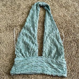 princes polly women’s green blue tank top size 2